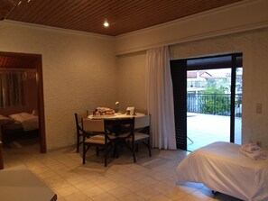 Comfort Apartment, Partial Sea View | Living area - Rose place (Spata-Artemida)