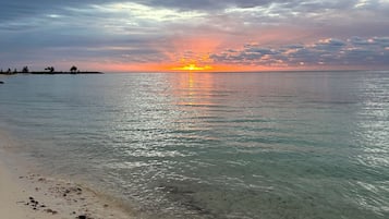 Plage à proximité, chaises longues, serviettes de plage