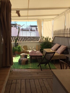 Terrace/patio - Hostal Casa del Buen Viaje (Seville)