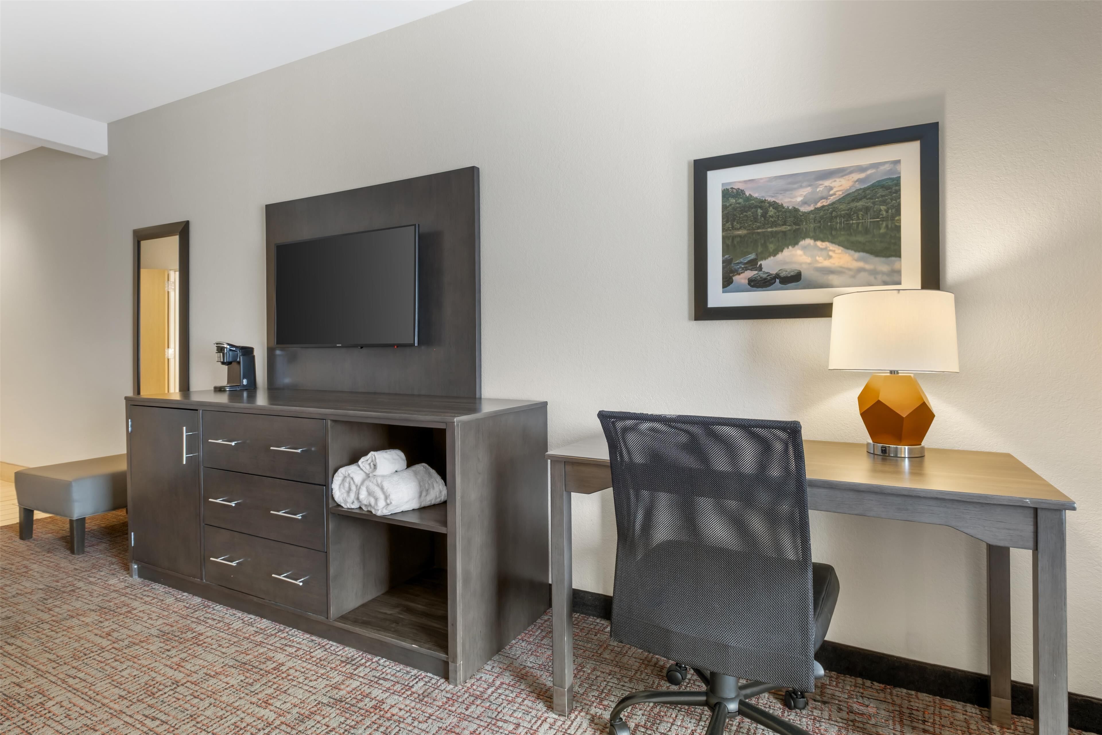 standard room, 2 queen beds, accessible, refrigerator | 1 bedroom, premium bedding, down duvets, laptop workspace