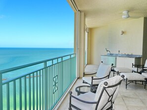 Condo, Multiple Beds (Luxurious beachfront condo in the gra) | Balcony