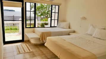 Triple Room, Non Smoking, Ocean View | Blackout curtains, iron/ironing board, free WiFi, bed sheets