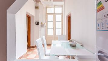 Fridge, microwave, coffee/tea maker, electric kettle