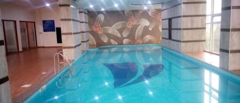 A heated pool