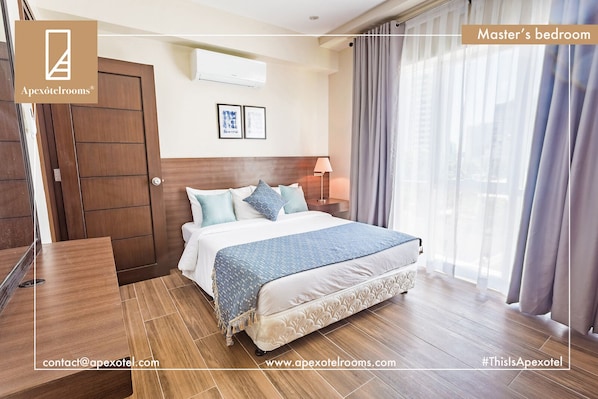 3 bedrooms, in-room safe, iron/ironing board, WiFi