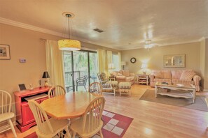 Condo, Garden View | Living area | Flat-screen TV, DVD player - Hilton Head condo (Hilton Head Island)