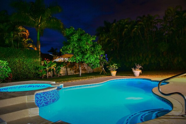 A heated pool