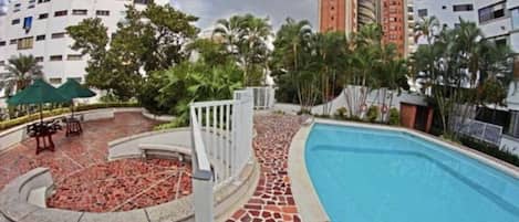 Indoor pool, outdoor pool