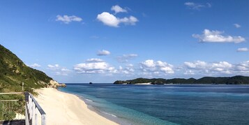 Beach nearby, white sand