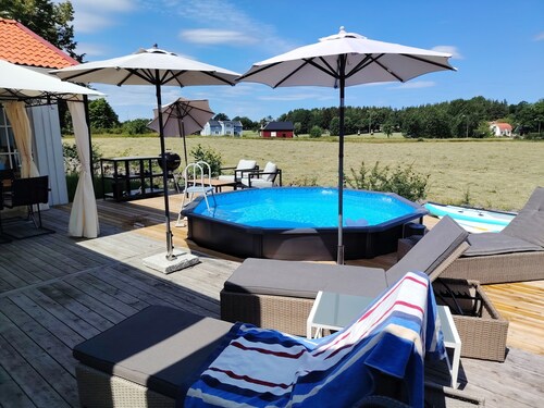 Newly built villa on the coast