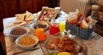 Venetian mansion house with garden, positioned in the center of the village