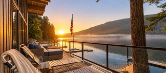 Lakefront | Dock | Hot Tub | Deck | Dogs | Views
