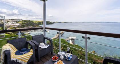 Marine Point, Mevagissey - sensational cliff top views of harbour and bay