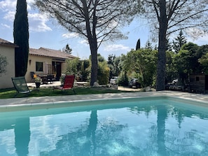 Indoor pool, outdoor pool - BEAUTIFUL VILLA WITH POOL NEAR ANDUZE (CEVENNES) (Boisset-et-Gaujac)