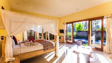 Villa, 1 Schlafzimmer, eigener Pool | 1 Schlafzimmer, individuell dekoriert, individuell eingerichtet