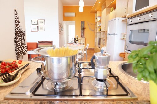 Apartments on the beach with see view