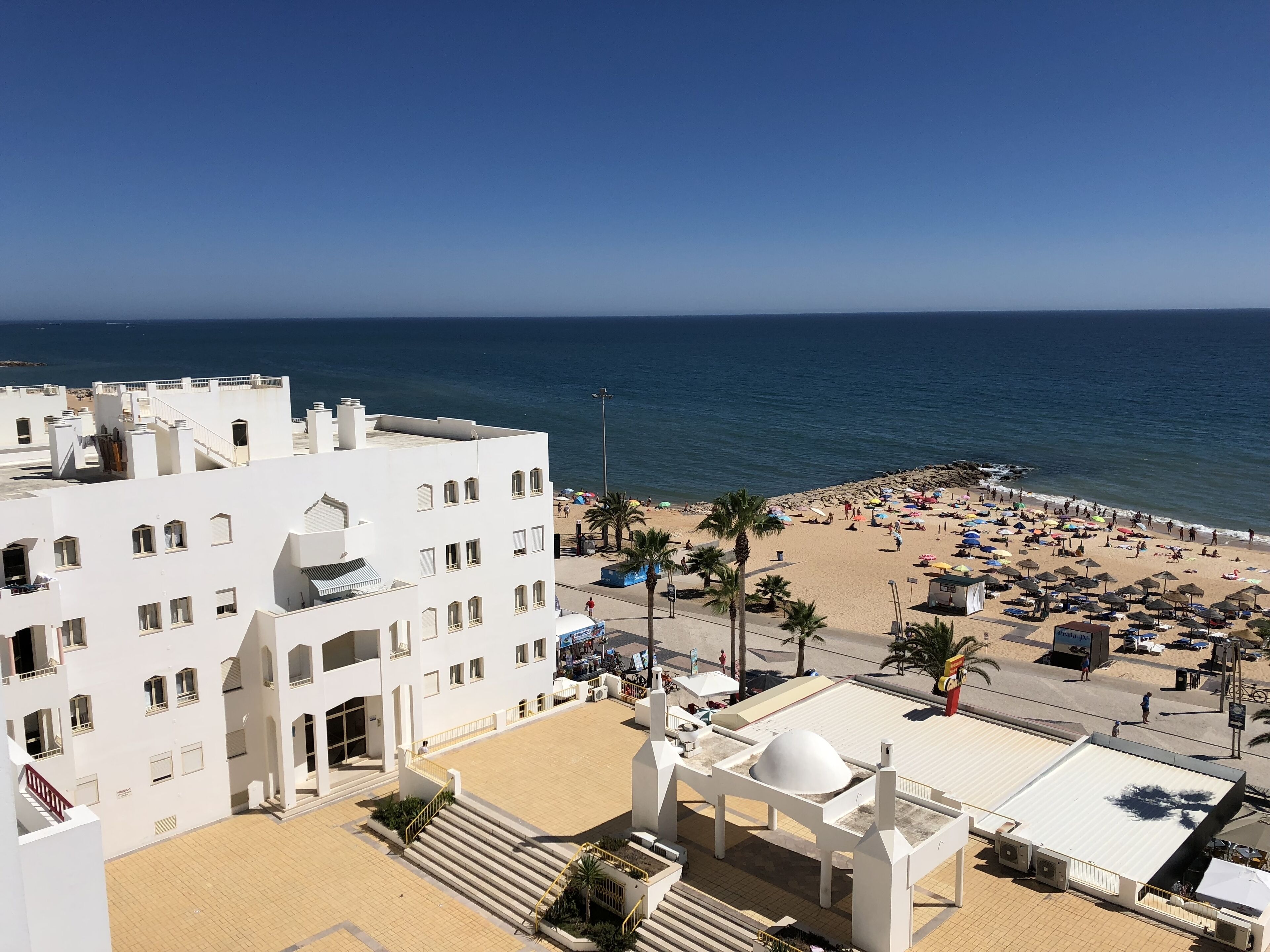 On the beach, beach towels