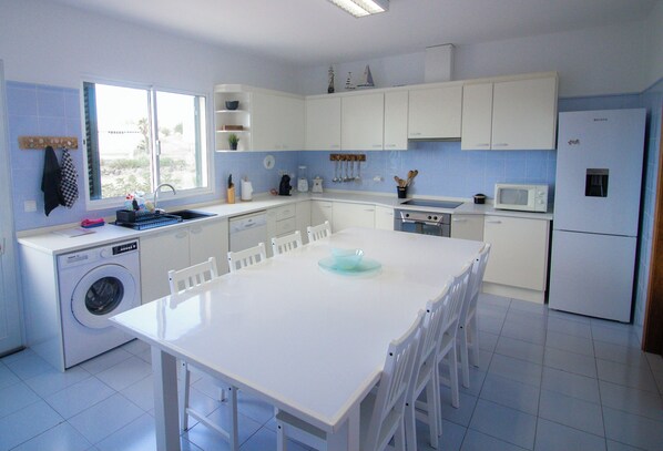 Microwave, oven, coffee/tea maker, electric kettle