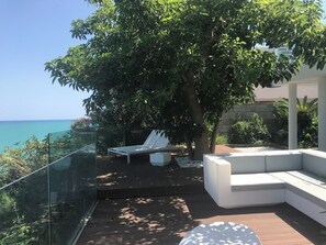 Terrace/patio - New terrace sea view villa (Augusta)