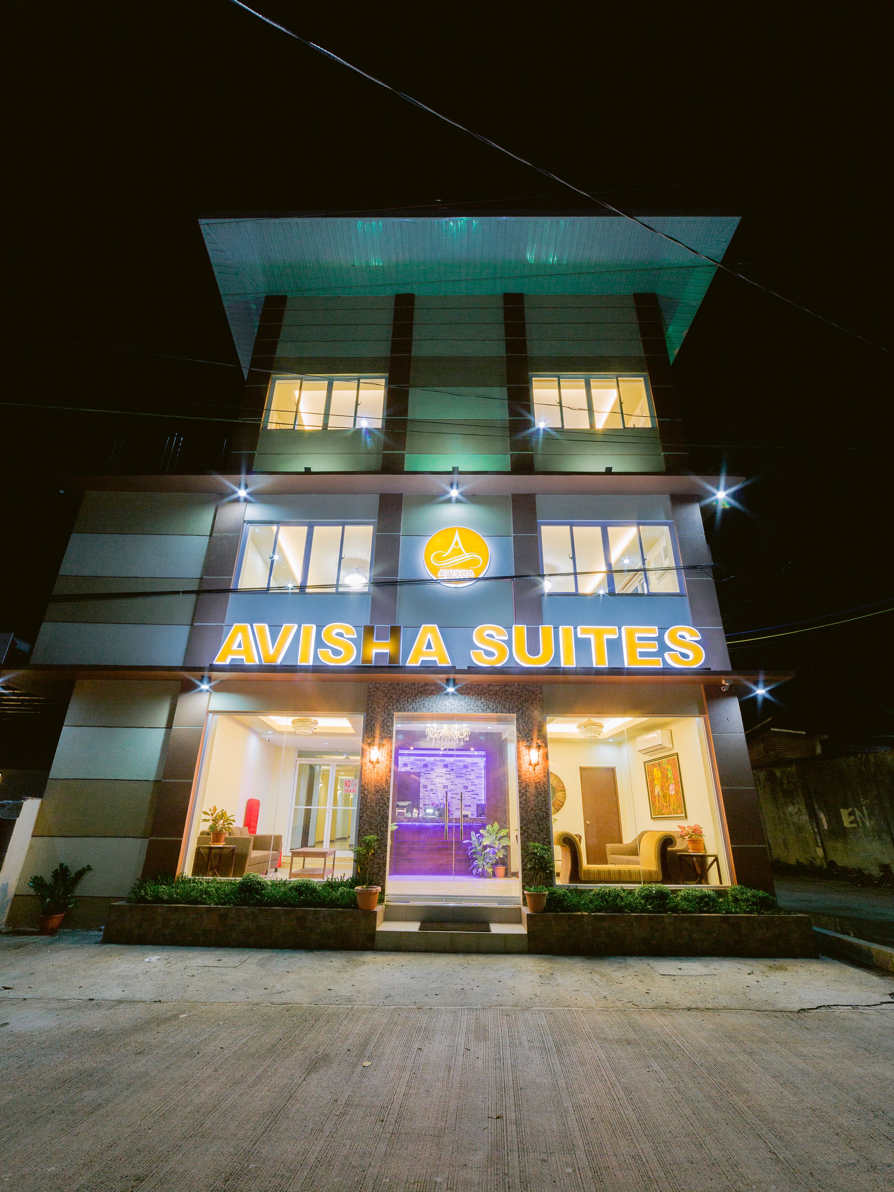 front of property – evening/night