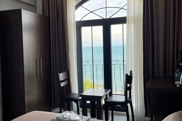 Standard Double Room, Sea View | Frette Italian sheets, premium bedding, down comforters