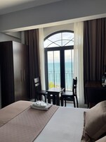 Standard Double Room, Sea View | Frette Italian sheets, premium bedding, down comforters