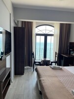 Standard Double Room, Sea View | Frette Italian sheets, premium bedding, down comforters