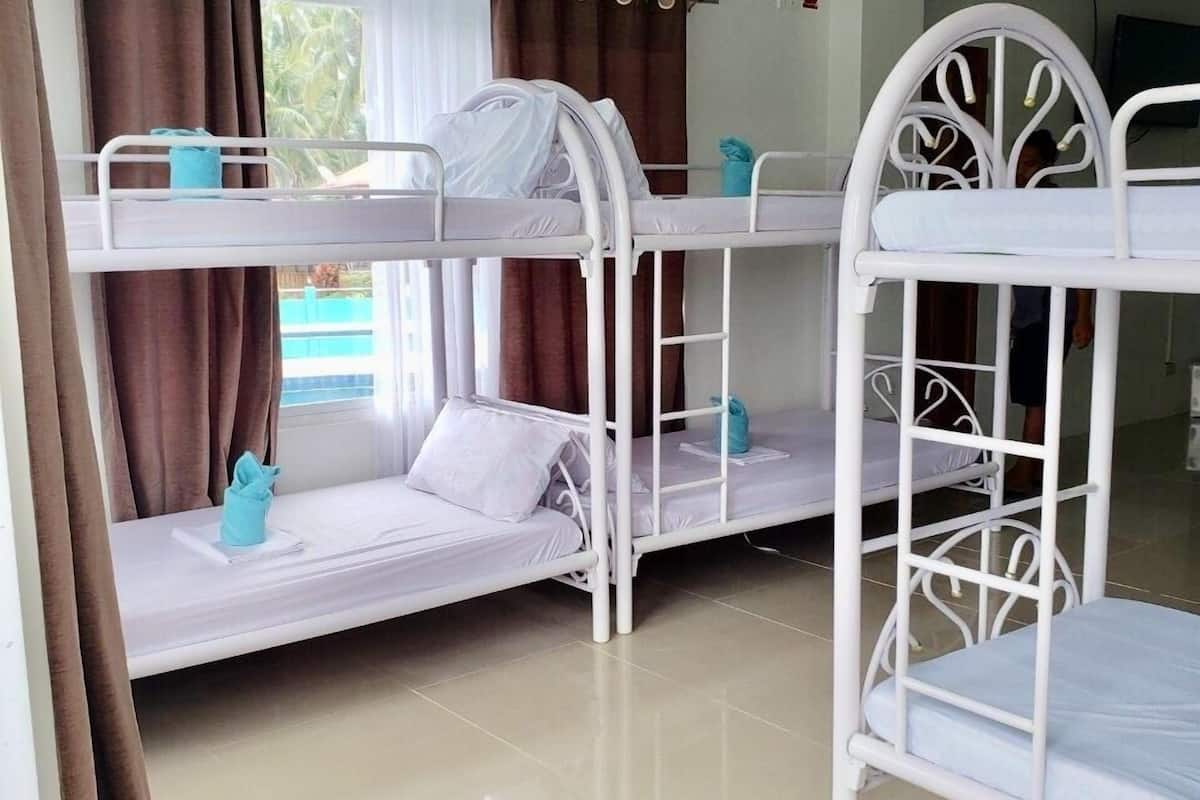 Shared Dormitory, Multiple Beds, 2 Bathrooms, Sea View | Blackout drapes, free WiFi, bed sheets