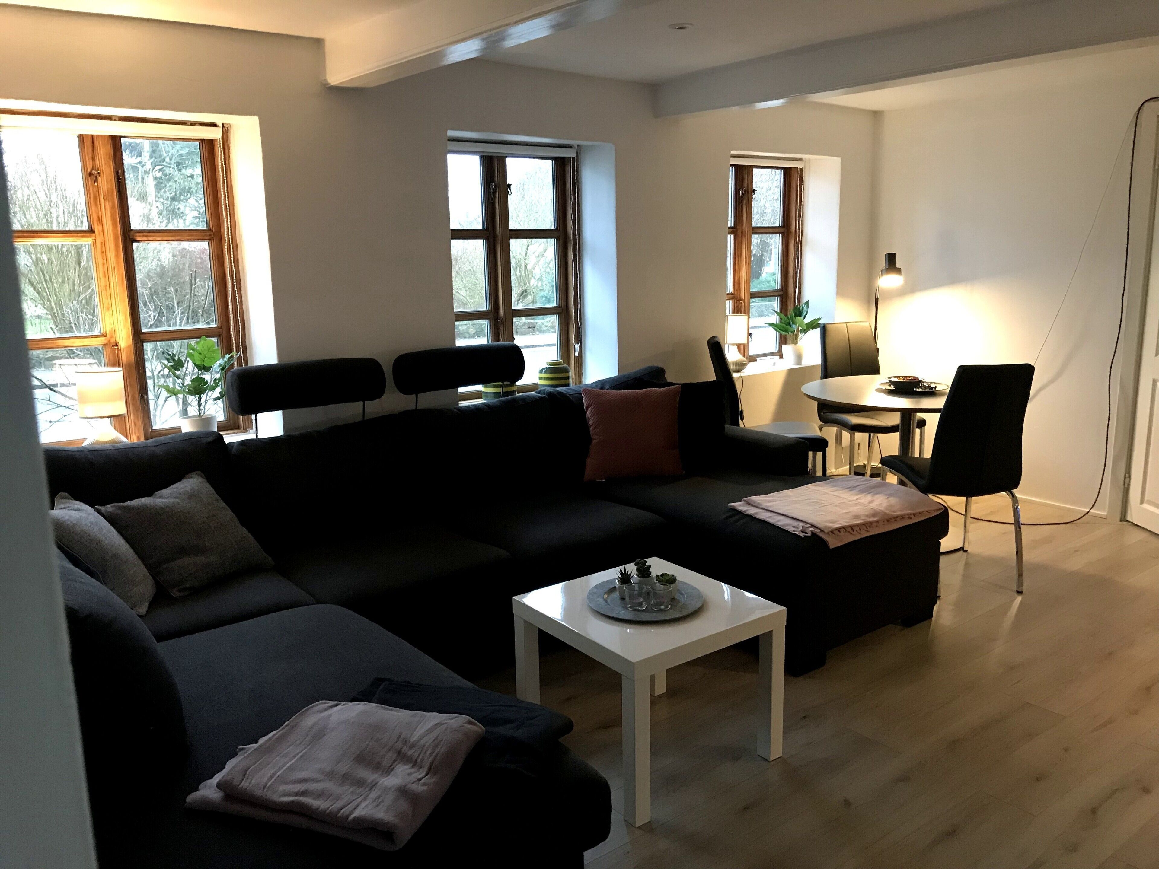 Een smart-tv, een tafeltennistafel en boeken