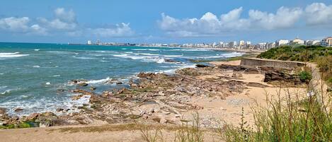 En la playa
