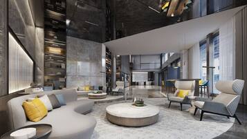 Sala de estar en el lobby