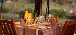 Breakfast, lunch and dinner served - Nyikani Camp- Central Serengeti (Serengeti)