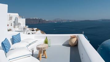 Junior-suite - terrasse (Caldera View) | Udsigt fra balkon