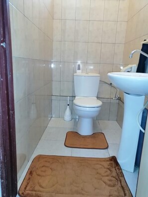 Shower, toilet paper