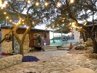 Relax at this private ranch with 3 cabins and brand new swimming pool!