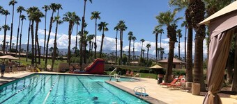 Stunning elevated mountain and lake views at Palm Valley Country Club!