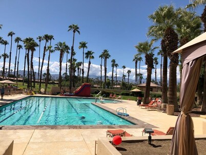 Stunning elevated mountain and lake views at Palm Valley Country Club!