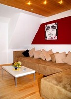 Apartment, 2 Bedrooms | Living area | TV