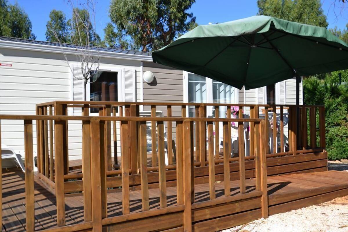Mobile Home, accessible aux personnes à mobilité réduite | Terrasse/Patio
