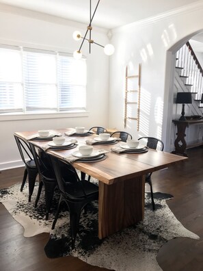 Dining - Walk to Journeyman Renovated Spacious Victorian House, Beautiful Vintage Details (Three Oaks)