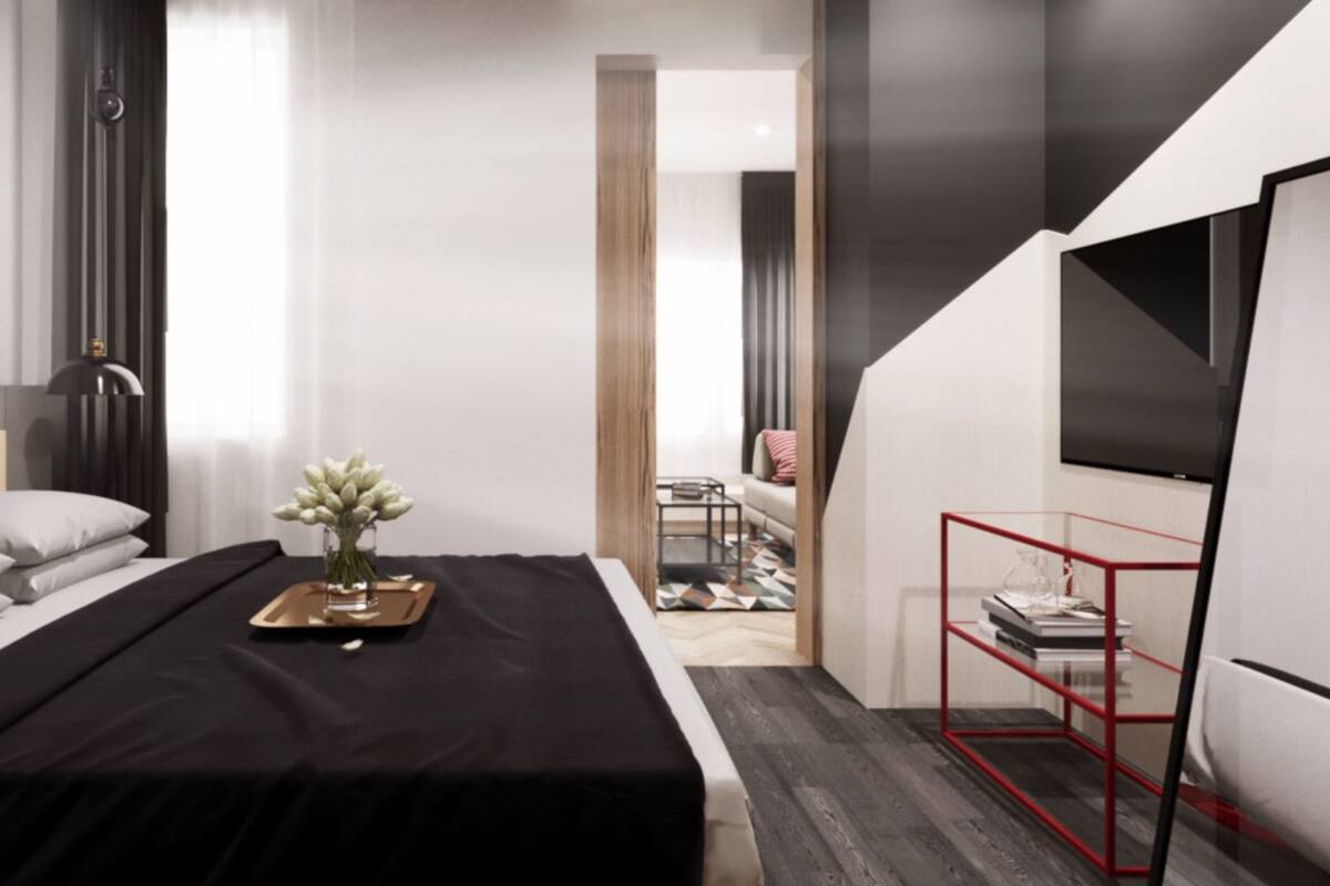 Junior Apartment, 1 Bedroom, Mountain View | Down duvets, memory-foam beds, in-room safe, free WiFi