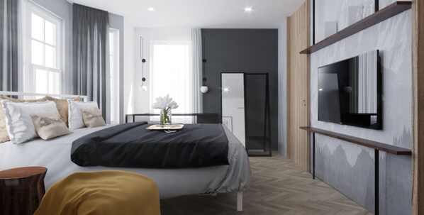 Down duvets, memory-foam beds, in-room safe, free WiFi