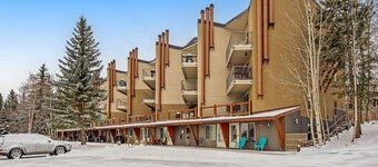 Cozy mountain view condo with patio - on bus route & great for skiing & boating