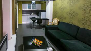 Desk, iron/ironing board, free cots/infant beds, free WiFi