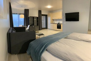 Comfort studio suite | Woonkamer | Smart-tv, Netflix en vloerwarming