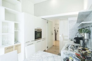 Apartment, 1 Schlafzimmer | Eigene Küche | Großer Kühlschrank, Ofen, Herdplatte, Espressomaschine