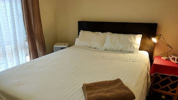4 bedrooms, premium bedding, down duvets, pillow-top beds