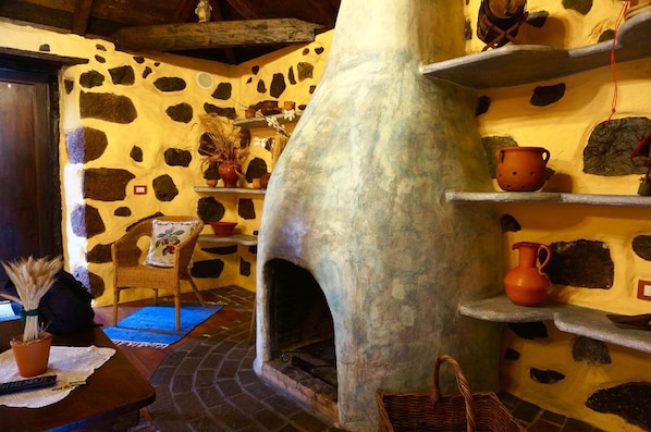 Fireplace - Casa Rural El Molino (Buenavista del Norte)