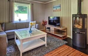 Télévision, cheminée, baby-foot