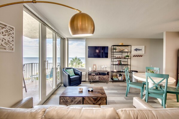 TV - Beautiful Beachfront Condo w/ Great Views! Estero Beach & Tennis Club #605A (Fort Myers Beach)